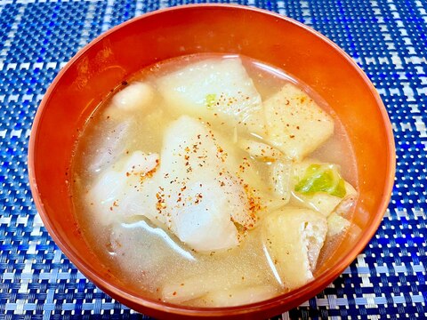 鍋だけの簡単調理!味噌雑煮